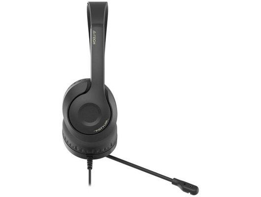 Наушники с микрофоном проводные A4Tech Fstyler FH100i черный (FH100I (STONE BLACK))